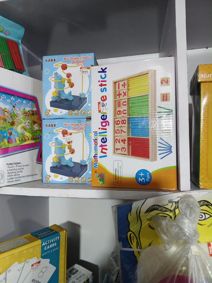 2-in-1-floor-puzzle-safari-maze-game-boa-nbk-stm-143 Mathematical Intelligence Stick Wooden Math Learning Box & KABI Dolphin Bead Coaster - Image 1