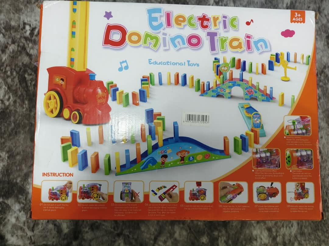 360-degree-loop-electric-stunt-race-trac-nbk-toy-010 Electric Automatic Laying Domino Train Set with Lights & Sound - Image 1