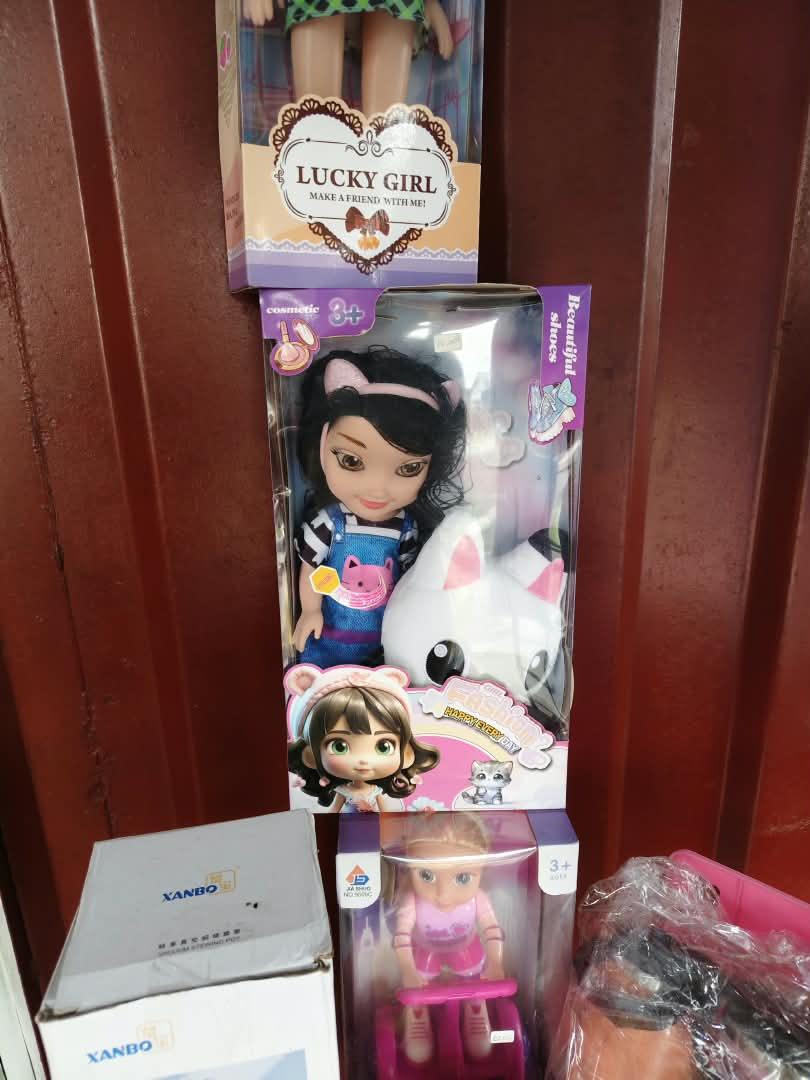 african-princess-royal-glamour-doll-in-e-nbk-toy-041 Girl Fashion Sweet Cat-Ear Anime Doll with Plush Kitty Companion - Image 1
