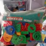 NO. 8026 Colorful Hollow Alphabet Letters & Numbers Lacing & Stacking Set