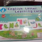 English Letter & Word Learning Flashcards with Erasable Practice Cards