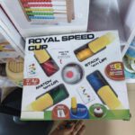 ROYAL SPEED CUP Fast-Paced Stacking & Matching Family Party Game with Bell
