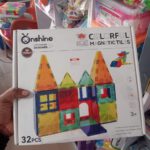 Onshine 32-Piece 3D Translucent Magnetic Building Tiles Castle Set