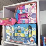Doraemon & Hello Kitty 64-Piece Wooden Learning & Counting Blocks Tote