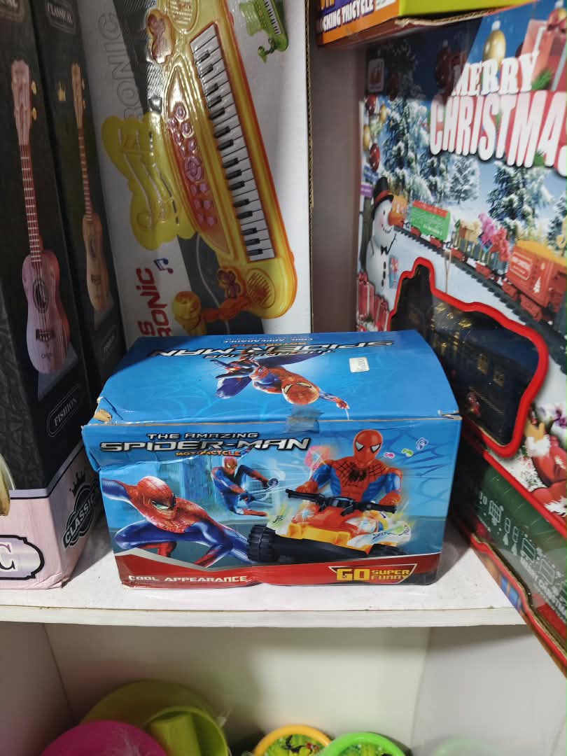 interactive-smart-robot-with-touch-voice-nbk-toy-150 The Amazing Spider-Man Motorcycle Electric Bump & Go Racer with 3D Lights & Sound - Image 1