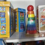 First Nursery Rhymes 10 Board Books Tower & Classic Rainbow Stacking Rings