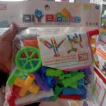 DIY Building Blocks Construction Playset with Wheels & Connectors