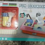 Homkey Electric Play Dishwasher & Kitchen Sink Toy with Running Water