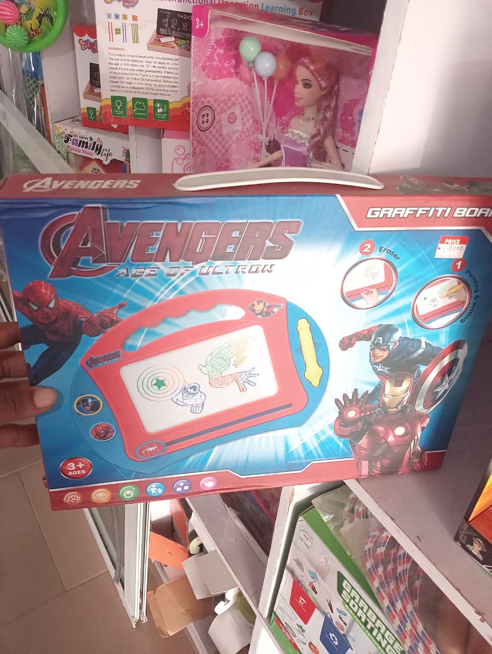 luxury-princess-castle-dollhouse-with-fu-nbk-hou-069 Marvel Avengers Magnetic Drawing & Graffiti Board with Stylus & Stamper - Image 1
