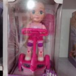 Sport Girl Bump & Go Electric Balance Car Scooter Doll with 3D Lights