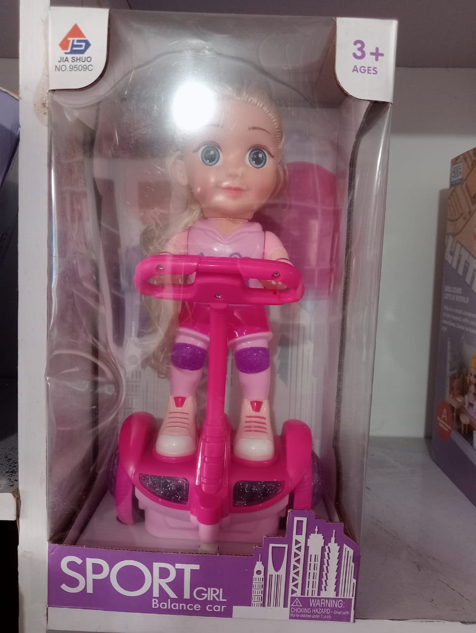 mini-foldable-scooter-with-light-up-led-nbk-out-068 Sport Girl Bump & Go Electric Balance Car Scooter Doll with 3D Lights - Image 1