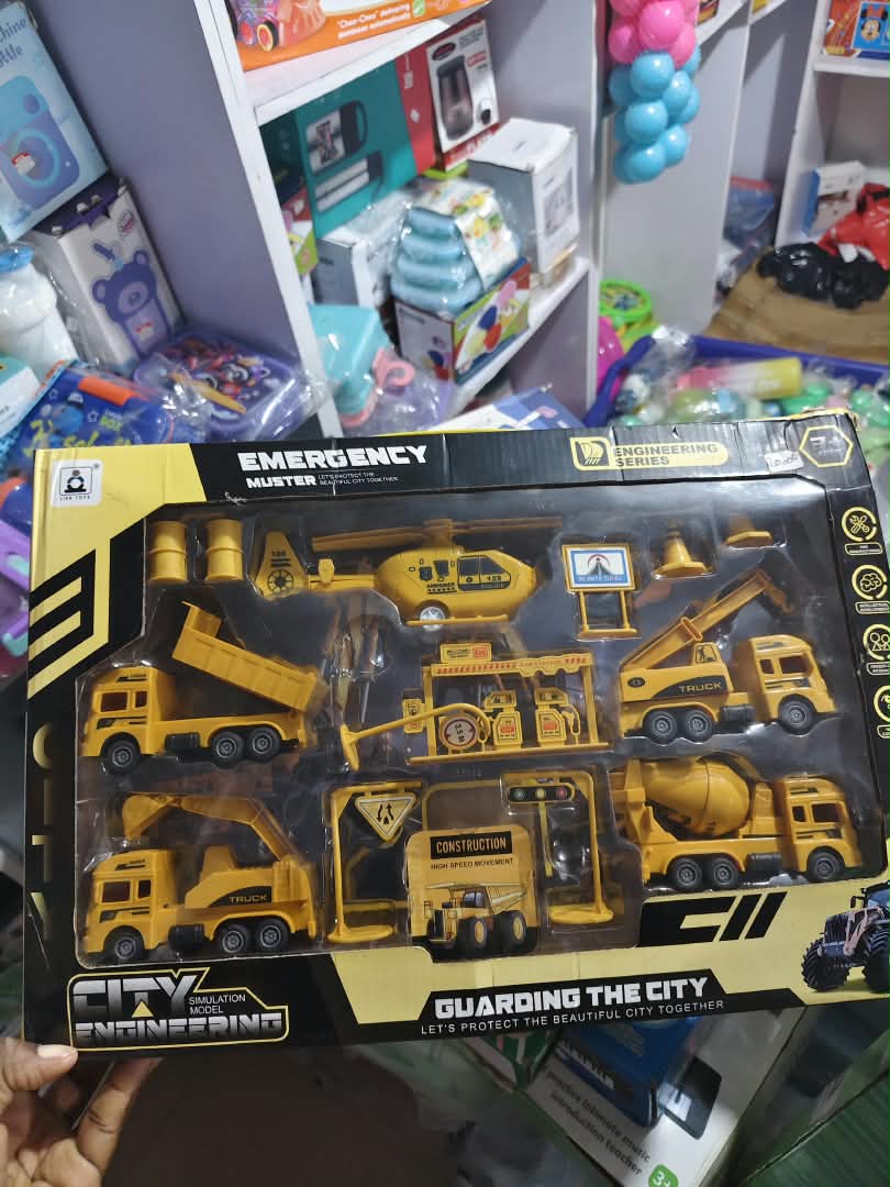 montessori-wooden-lock-and-latch-activit-nbk-stm-163 City Engineering Guarding The City Emergency Muster Diecast Construction Vehicles Playset - Image 1