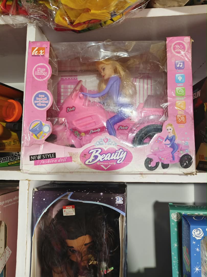musical-light-up-drum-kit-with-drumstick-nbk-stm-109 HX New Style Beauty Princess Doll on Electric Motor Scooter with Lights & Music - Image 1