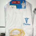 Children's Medical Doctor Lab Coat Roleplay Costume Set with Stethoscope