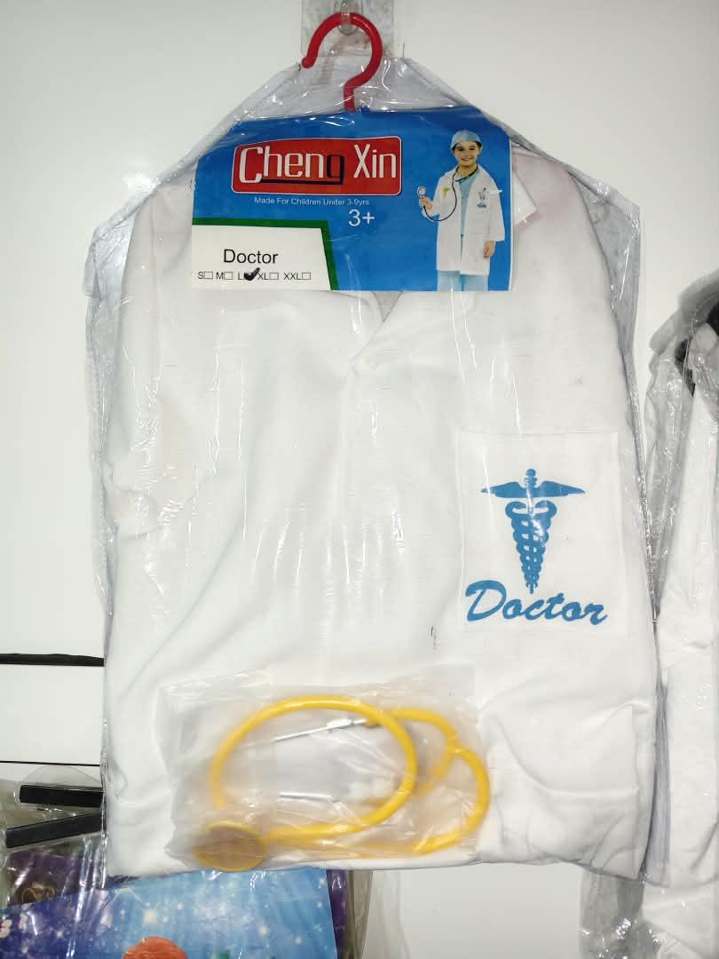 oceanic-adventure-durable-kids-primary-s-nbk-bts-031 Children's Medical Doctor Lab Coat Roleplay Costume Set with Stethoscope - Image 1
