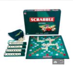 SCRABBLE Original Classic Crossword Board Game with 100 Letter Tiles & 4 Racks