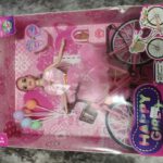 Happy Girl Fashion Doll Playset with Bicycle & Colorful Balloons