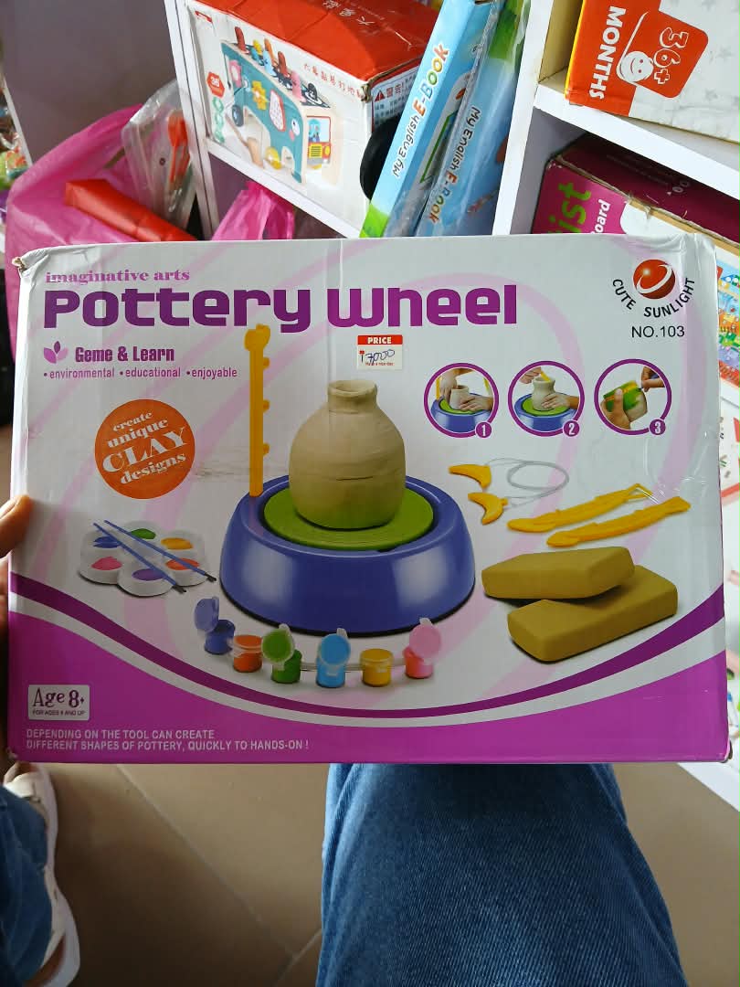 waterproof-school-bookbag-unicorn-dreams-nbk-bts-178 CUTE SUNLIGHT Electric Pottery Wheel Studio with Sculpting Clay, Paints & Palette (NO. 103) - Image 1