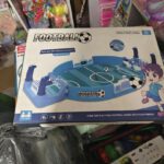 Tabletop Football Soccer Match Board Game with Scoreboards & Spring Flippers